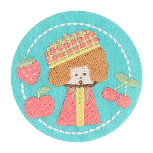 mizutama 缶バッジ 刺繍缶バッジ G グリーン かわいい グッズ メール便可