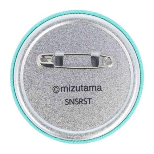 mizutama 缶バッジ 刺繍缶バッジ G グリーン かわいい グッズ メール便可