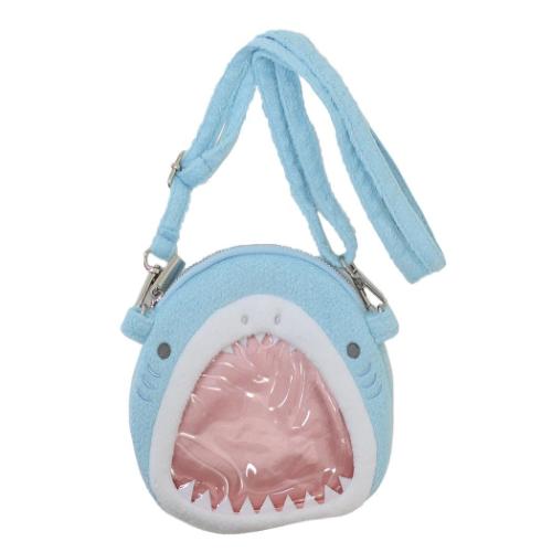 ショルダーポーチ 推し活ポシェット サメ 小物入れ グッズ メール便可