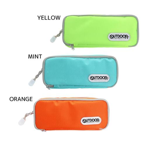 OUTDOOR ペンポーチ Wファスナーペンケース 新入学 ファッション グッズ