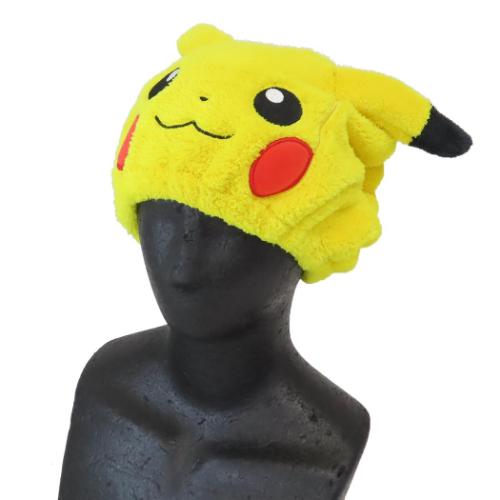 ポケットモンスター ヘアドライタオル帽子 ヘアキャップ ピカチュウ ポケモン キャラクター グッズ