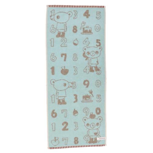 かずくま フェイスタオル ロングタオル ライン 絵本キャラクター グッズ メール便可