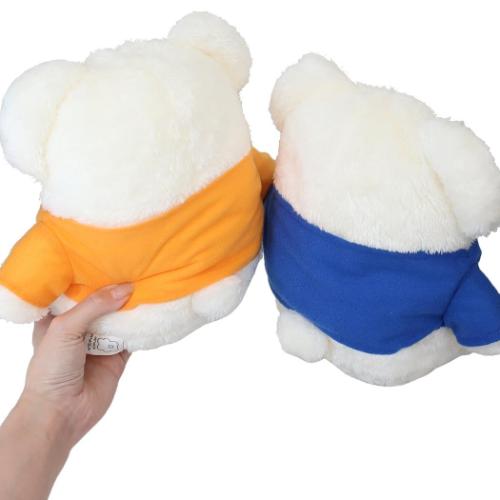 ほっこりモコモカ ぬいぐるみ プラッシュドール メンカラシリーズ クリーム 推し活 グッズ