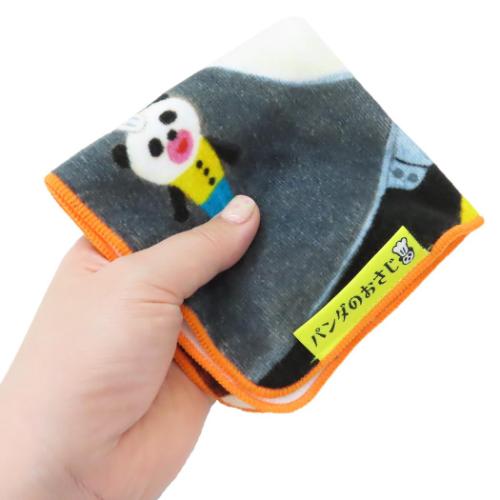 パンダのおさじ ハンドタオル ミニタオル おさじとのであい 絵本キャラクター グッズ メール便可