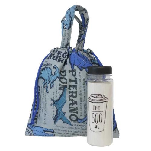 ミニきんちゃく ミニキルト巾着 ダイナソー 新入学 小物入れ グッズ メール便可