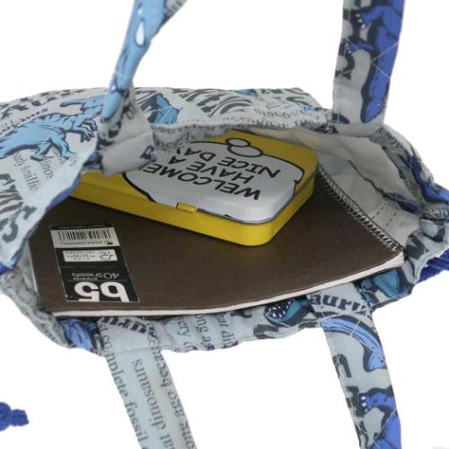 ミニきんちゃく ミニキルト巾着 ダイナソー 新入学 小物入れ グッズ メール便可