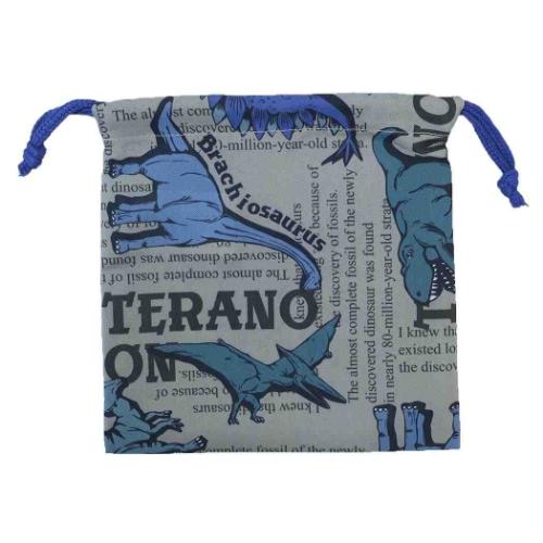 巾着袋 ミニ巾着 ダイナソー 新入学 小物入れ グッズ メール便可