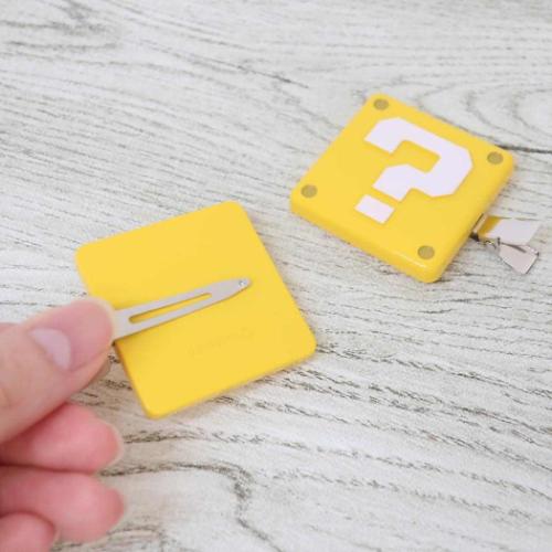 スーパーマリオ ヘアアクセ ヘアクリップ 2個セット ハテナブロック キャラクター グッズ メール便可