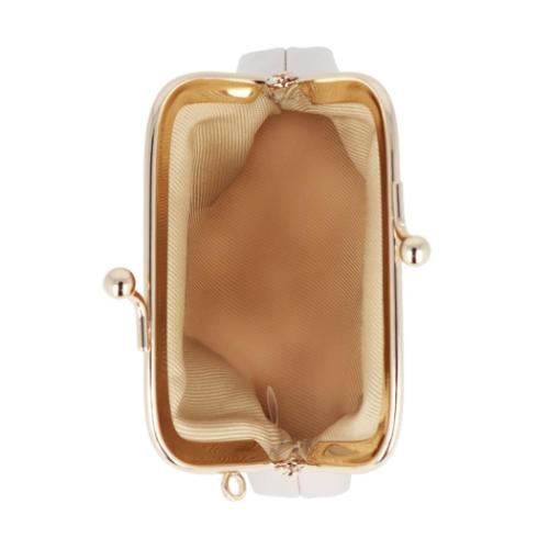 スヌーピー コインケース 刺繍がま口ミニポーチ アイボリー ピーナッツ キャラクター グッズ メール便可