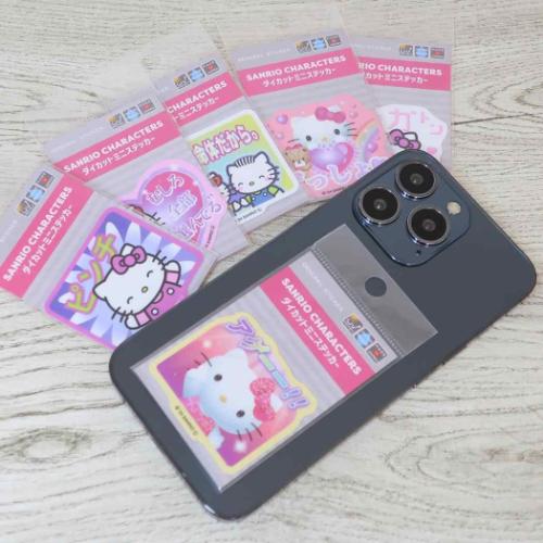 ハローキティ ダイカットシール ミニステッカー Y2K ずっしょ サンリオ キャラクター グッズ メール便可