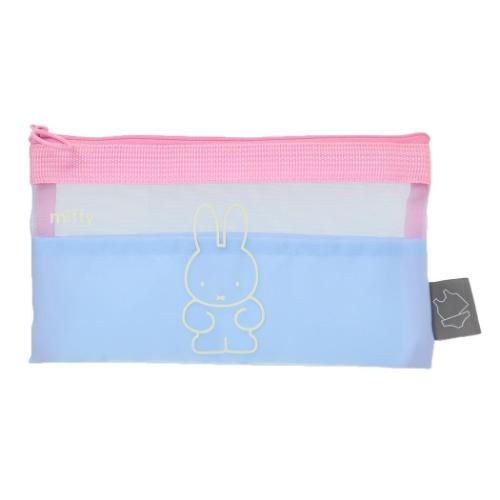 ミッフィー ペンケース メッシュペンポーチ blue ディックブルーナ 絵本キャラクター グッズ メール便可