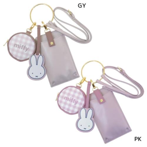 ミッフィー スマホポーチ 3連ショルダーポーチ ディックブルーナ 絵本キャラクター グッズ