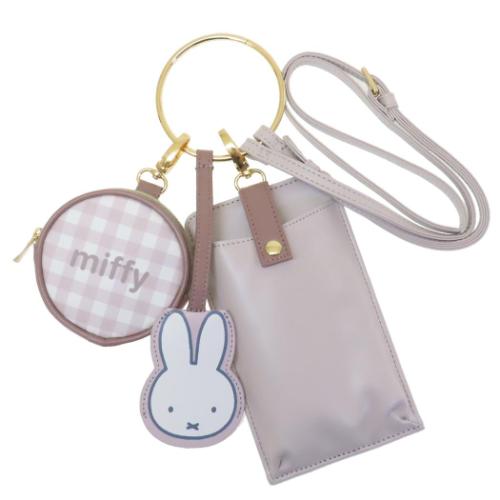 ミッフィー スマホポーチ 3連ショルダーポーチ ディックブルーナ 絵本キャラクター グッズ
