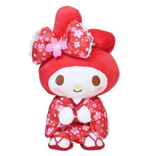 マイメロディ ぬいぐるみ プラッシュドールS RD 桜着物 サンリオ キャラクター グッズ