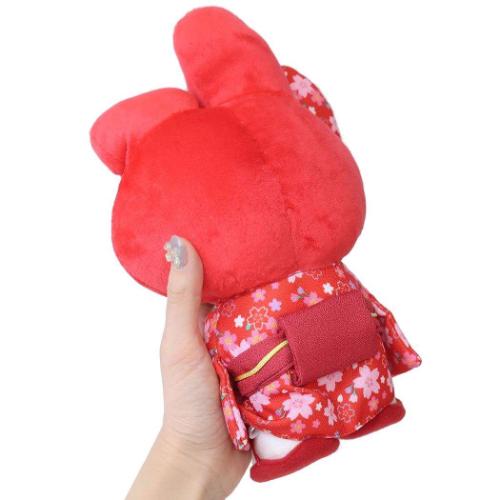 マイメロディ ぬいぐるみ プラッシュドールS RD 桜着物 サンリオ キャラクター グッズ