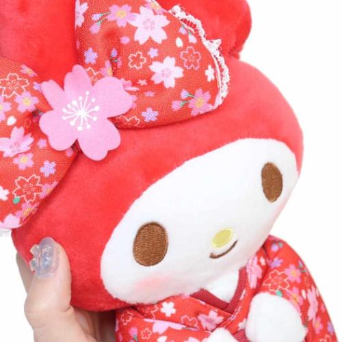マイメロディ ぬいぐるみ プラッシュドールS RD 桜着物 サンリオ キャラクター グッズ
