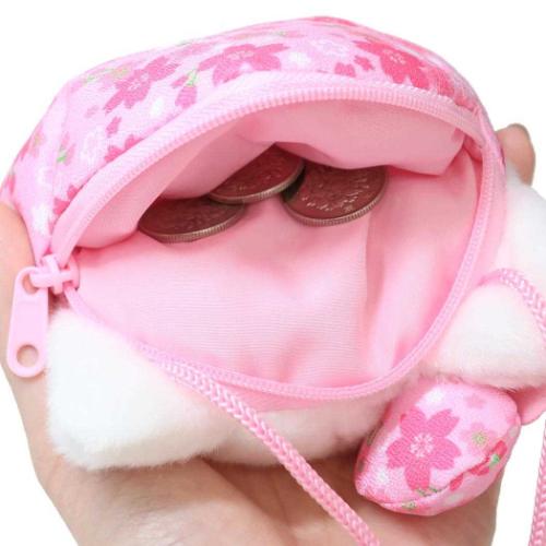 ハローキティ ネックポーチ フェイスポシェット 桜着物 サンリオ キャラクター グッズ