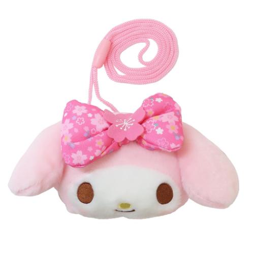 マイメロディ ネックポーチ フェイスポシェット 桜着物 サンリオ キャラクター グッズ