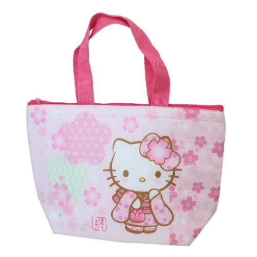 ハローキティ ランチバッグ 保冷保温ミニトート 和柄 サンリオ キャラクター グッズ メール便可