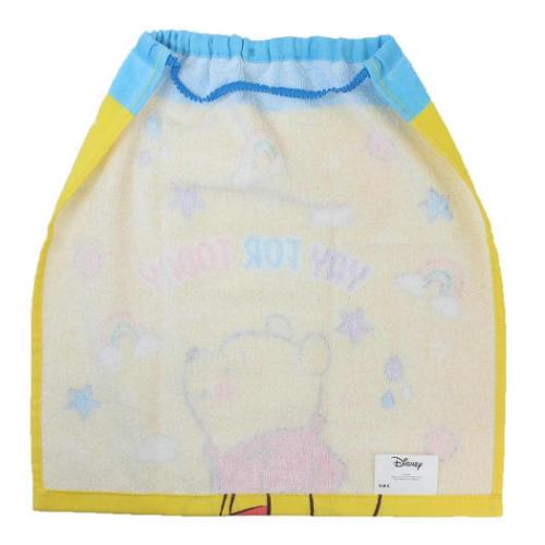 くまのプーさん ゴム＆ボタン付きキッズおてふきタオル おりこうタオル ニューフレンド ディズニー キャラクター グッズ メール便可