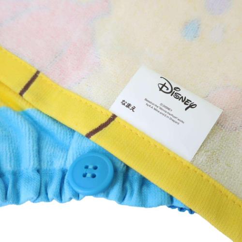 くまのプーさん ゴム＆ボタン付きキッズおてふきタオル おりこうタオル ニューフレンド ディズニー キャラクター グッズ メール便可