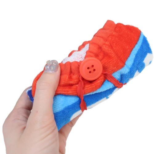 きかんしゃトーマス ゴム&ボタン付きキッズおてふきタオル おりこうタオル スカイロゴ キャラクター グッズ メール便可