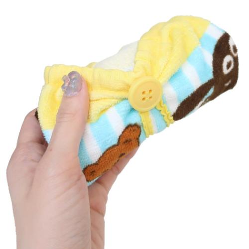 ひつじのショーン ゴム&ボタン付きキッズおてふきタオル おりこうタオル フレッシュティミー キャラクター グッズ メール便可