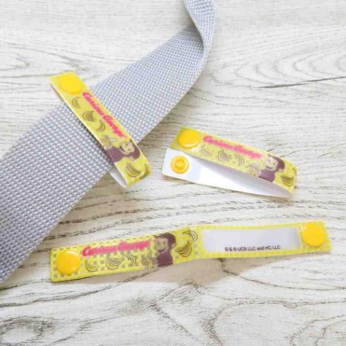 おさるのジョージ 名札 ネームタグ バナナ 絵本キャラクター グッズ メール便可