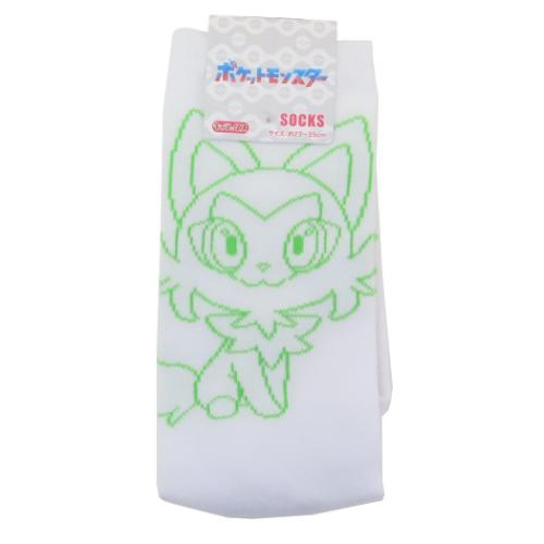 ポケットモンスター 女性用靴下 ハイソックス レディース ニャオハ バック ポケモン キャラクター グッズ