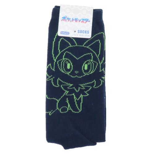 ポケットモンスター 男性用靴下 メンズハイソックス ニャオハ バック ポケモン キャラクター グッズ
