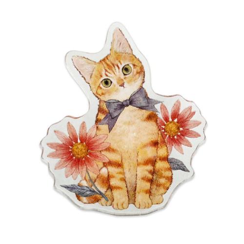 たけいみき クリップ アクリルクリップ mondo ジンジャーキャット 猫 ガーリーイラスト グッズ メール便可