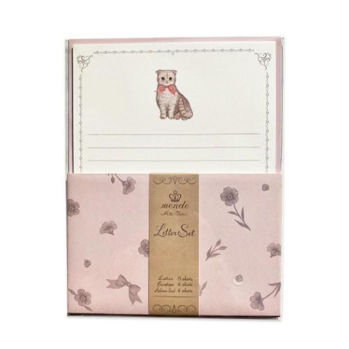 たけいみき お手紙セット レターセット mondo マンチカン 猫 ガーリーイラスト グッズ メール便可