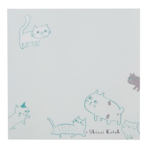 キャットヒル メモ帳 ブロックメモ イエロー かわいい グッズ メール便可