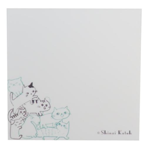 キャットヒル メモ帳 ブロックメモ イエロー かわいい グッズ メール便可