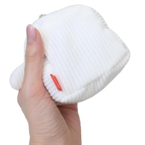 クレヨンしんちゃん ミニポーチ コーデュロイキューブポーチ シロ アニメキャラクター グッズ