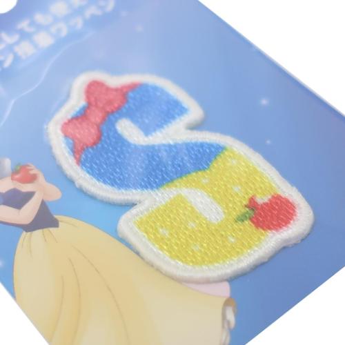 白雪姫 ワッペン アルファベットワッペン S スノーホワイト ディズニープリンセス キャラクター グッズ メール便可