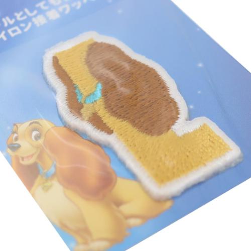わんわん物語 ワッペン アルファベットワッペン L レディ ディズニー キャラクター グッズ メール便可