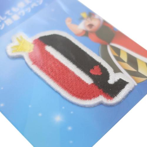 ふしぎの国のアリス ワッペン アルファベットワッペン Q クイーン オブ ハートハートの女王 ディズニー キャラクター グッズ メール便可