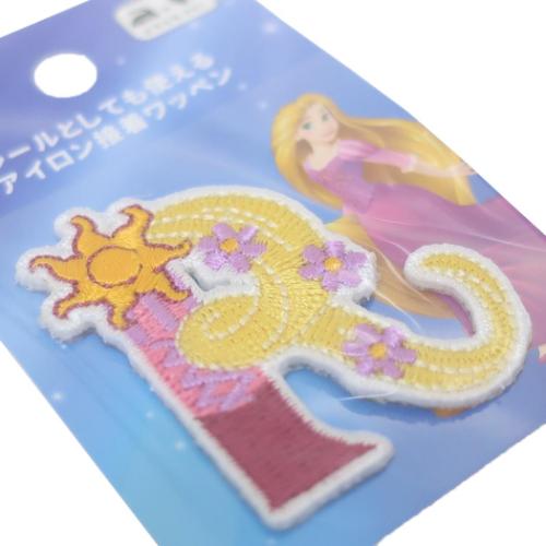 塔の上のラプンツェル ワッペン アルファベットワッペン R ディズニープリンセス キャラクター グッズ メール便可