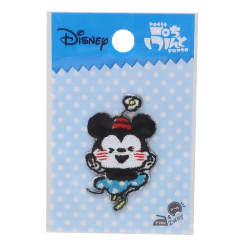ミニーマウス ワッペン ぷちぷんと カナヘイ画シリーズ ディズニー キャラクター グッズ メール便可