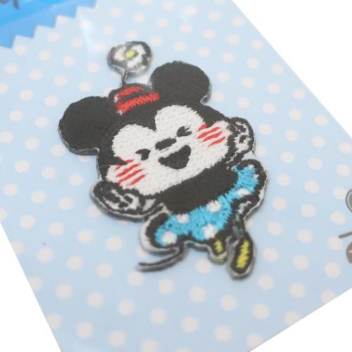 ミニーマウス ワッペン ぷちぷんと カナヘイ画シリーズ ディズニー キャラクター グッズ メール便可