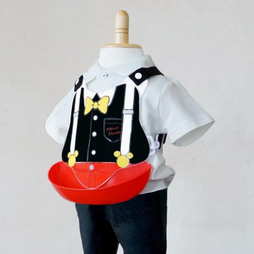 ミッキーマウス ベビー用品 バッククロスエプロン なりきり ディズニー キャラクター グッズ