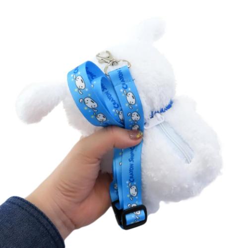 クレヨンしんちゃん ポシェット ストラップ付ぬいぐるみポーチ シロ アニメキャラクター グッズ