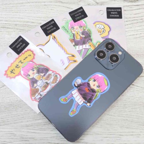 川尻こだま ダイカットシール キャラクターステッカー ビール キャラクター グッズ メール便可