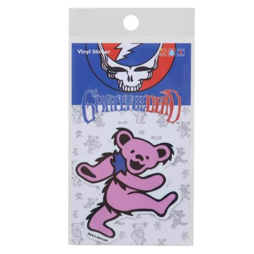 GRATEFUL DEAD グレイトフルデッド ビニールシール ダイカットビニールステッカー DANCING BEAR PINK キャラクター グッズ メール便可