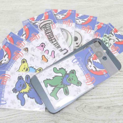 GRATEFUL DEAD グレイトフルデッド ビニールシール ダイカットビニールステッカー DANCING BEAR PINK キャラクター グッズ メール便可