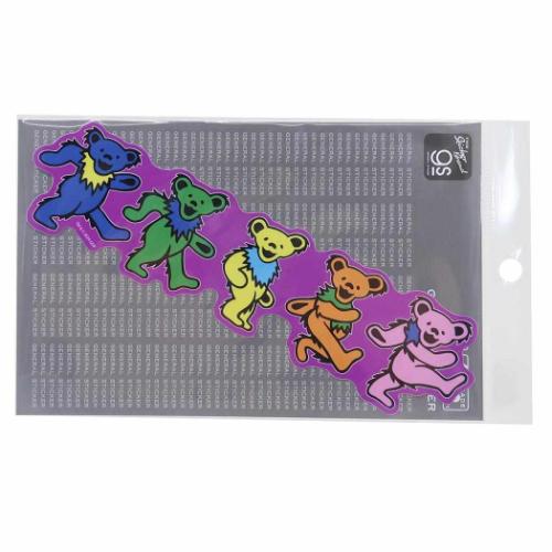 GRATEFUL DEAD グレイトフルデッド ビッグシール ビッグサイズステッカー DANCING BEARS キャラクター グッズ メール便可