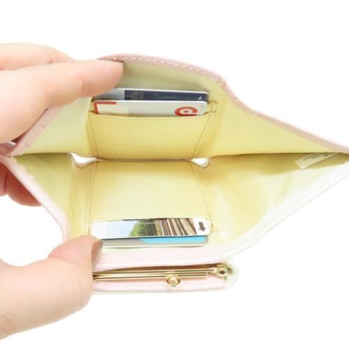 ちいかわ ミニウォレット 口金財布 三つ折り ピンク キャラクター グッズ