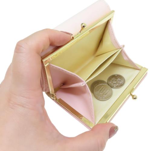 ちいかわ ミニウォレット 口金財布 三つ折り ピンク キャラクター グッズ