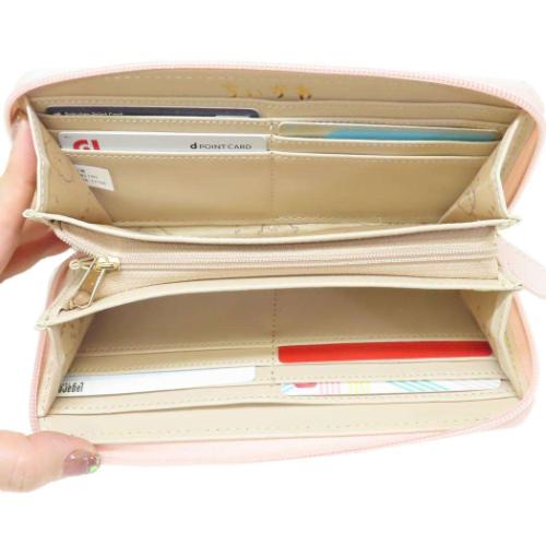 ちいかわ レディース長財布 ラウンド長財布 ラウンドファスナーロングウォレット ピンク ちいかわ キャラクター グッズ